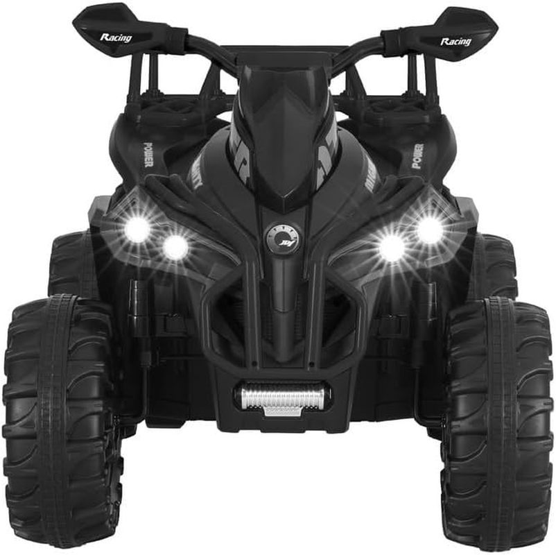 Rigo Kids Ride on Car ATV Quad Motorbike Storage Rack Electric Toys 12V Black image number 3