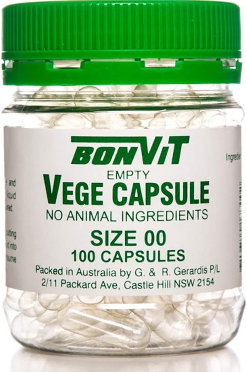Bonvit Empty Size 00 100 Vege Capsules