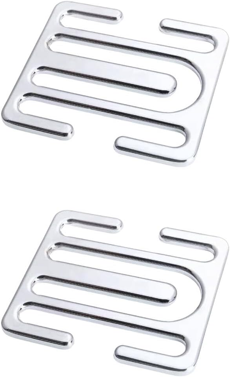 2 Pack Metal Seat Belt Clips, Universal Seat Belt Adjuster for Adults, Adjustable Car Seat Locking Clip, Comfortable Shoulder Neck Strap Positioner for Pregnancy Short People (Black)