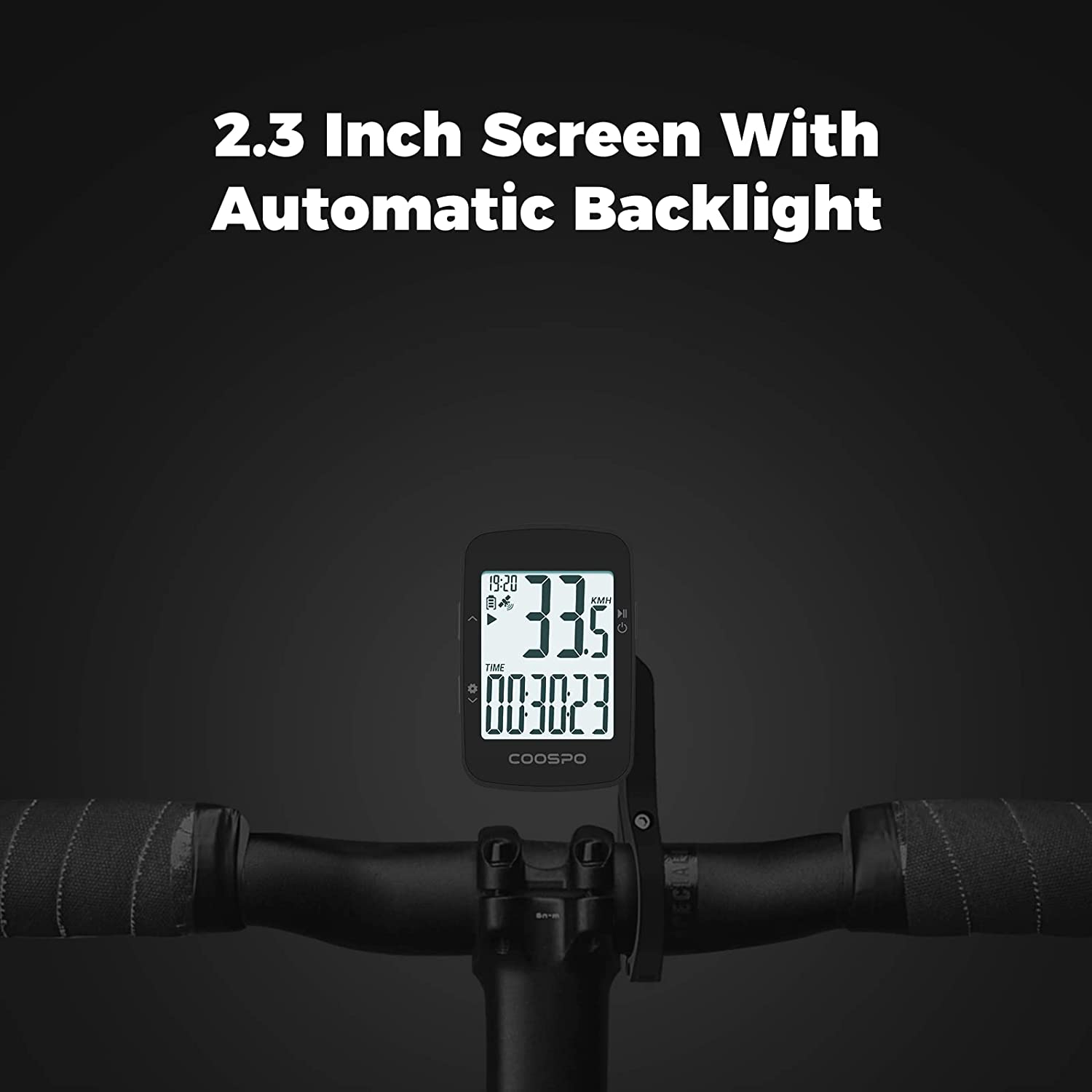 COOSPO Bike Computer,Cycling GPS Units Bicycle Computer with Ipx7,Wireless Speedometer Odometer GPS for Bike,2.3 Inch Auto-Backlight,Bike GPS Tracker with Max Speed Alarm image number 6