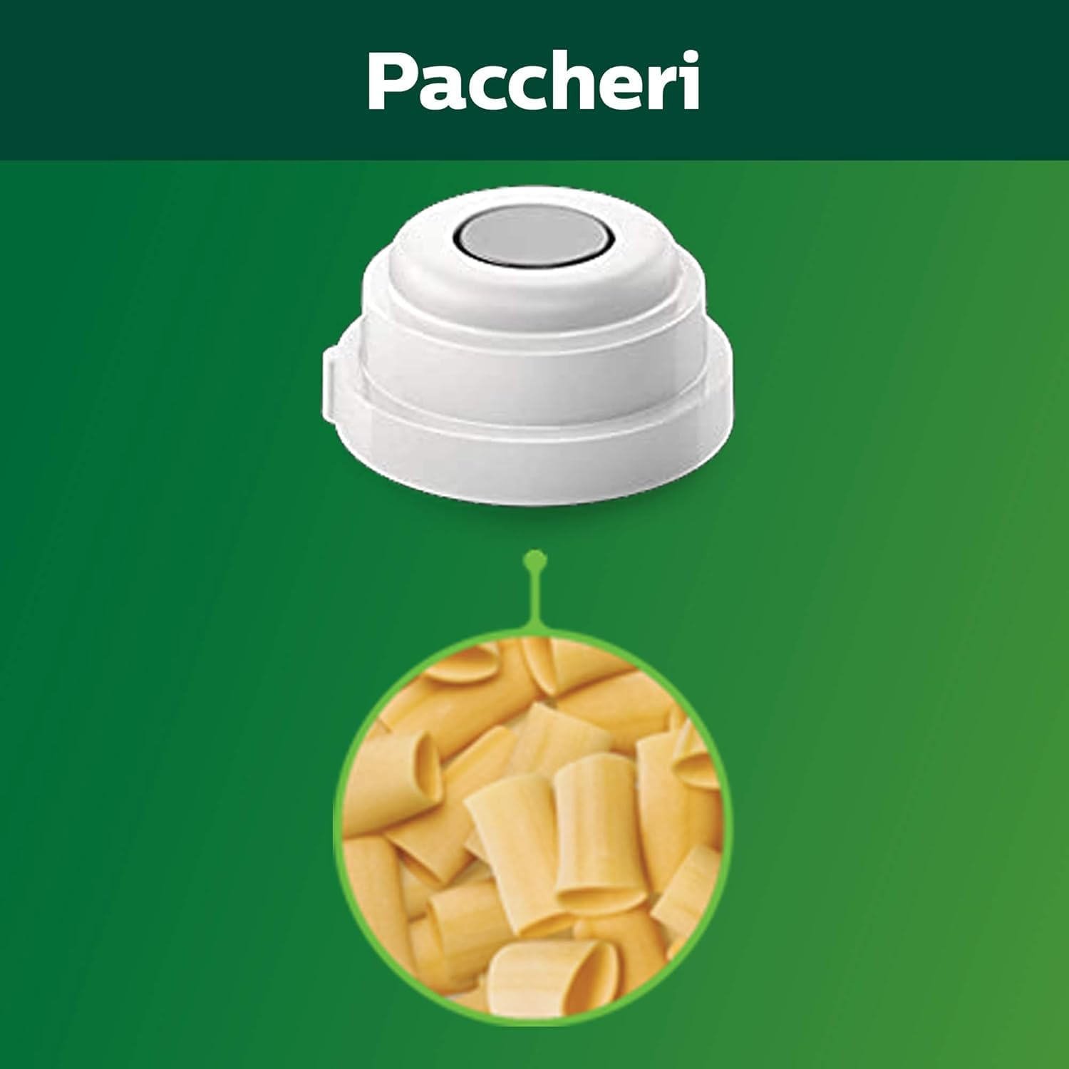 Philips Avance Pasta Maker 4-In-1 Accessory Shape Kit- Shells and Paccheri, Rigatoni, & Macaroni, White - Gray image number 3