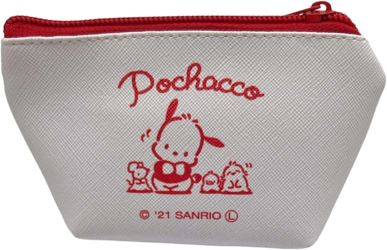 Friend Sanrio Pochacco Face Boat Type Multicolor Cosmetic Pouch Bag, 4.3 X 3 X 2 Inches, Waterproof, Travel/On-The-Go Makeup Storage image number 3