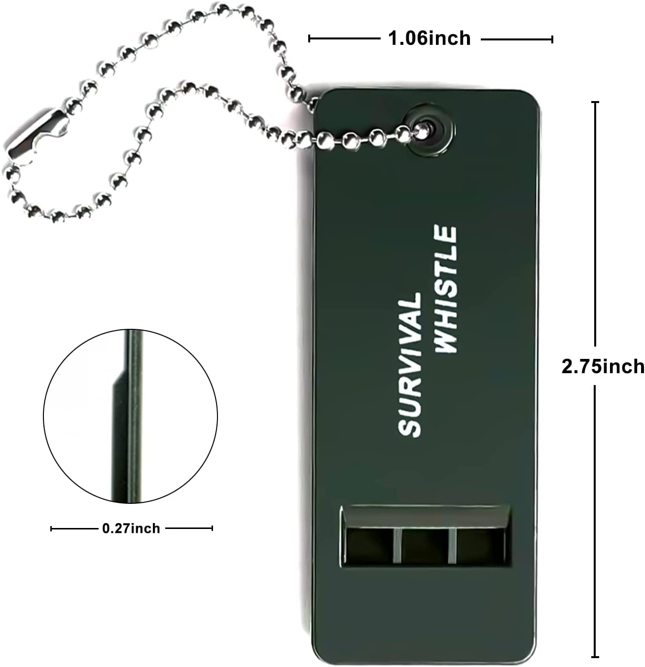 Zosylala Whistle,Multiple Frequencies Whistle,Loud Volume,Survival Whistle for Outdoor Safety,Hiking,Camping and Pet Training-2Packs image number 5