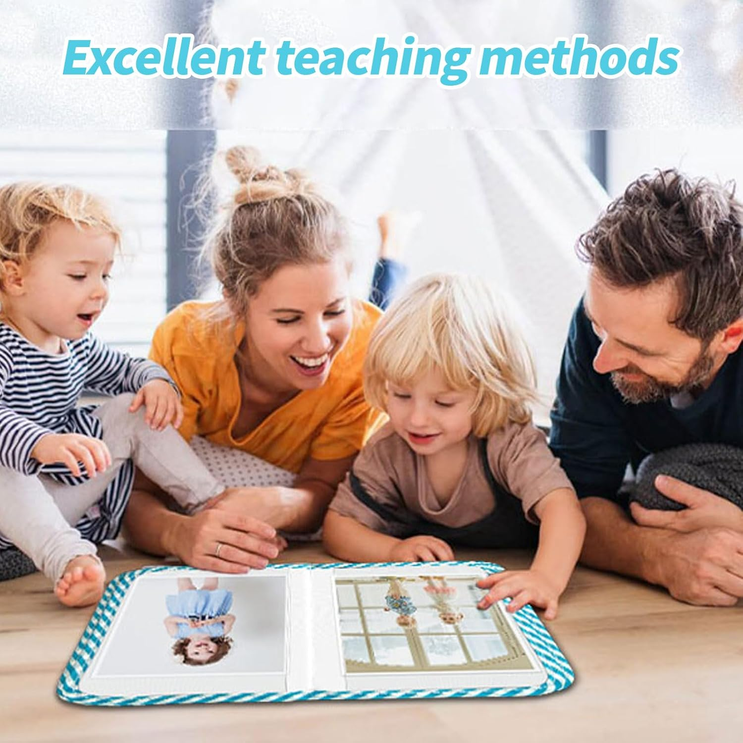 My First Photo Album for Baby, Soft Photo Cloth Book for Baby Holds 17 4X6 Photos,Toddler Photo Album with Safety Mirror,Soft Cloth Photo Book for Memory Album Show image number 5