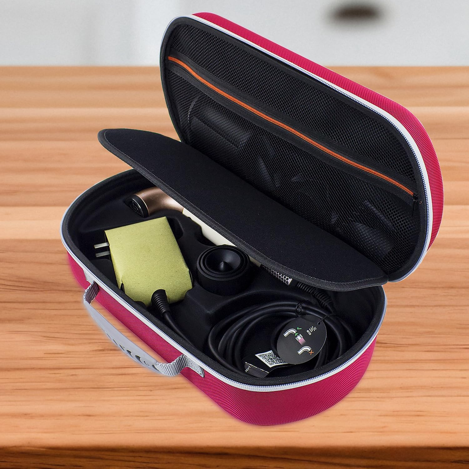 YIIWAY Hard Case Compatible with Dyson Supersonic R Hairdryer HD17, Protective Case Carry Bag, Bag Only - Pink YC86005 image number 2