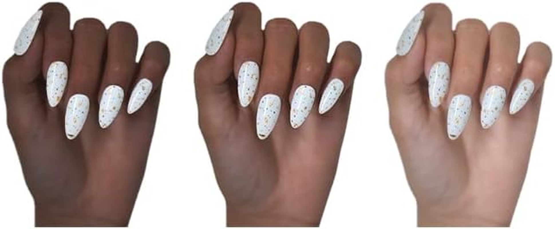 Women'S Walking on Eggshells SOEZI Press on Nails | Artificial False Nail Extension | Application Kit, Ezion | Ezioff Nourish & Restore Removal | Reusable | Customisable (Square_L) image number 4