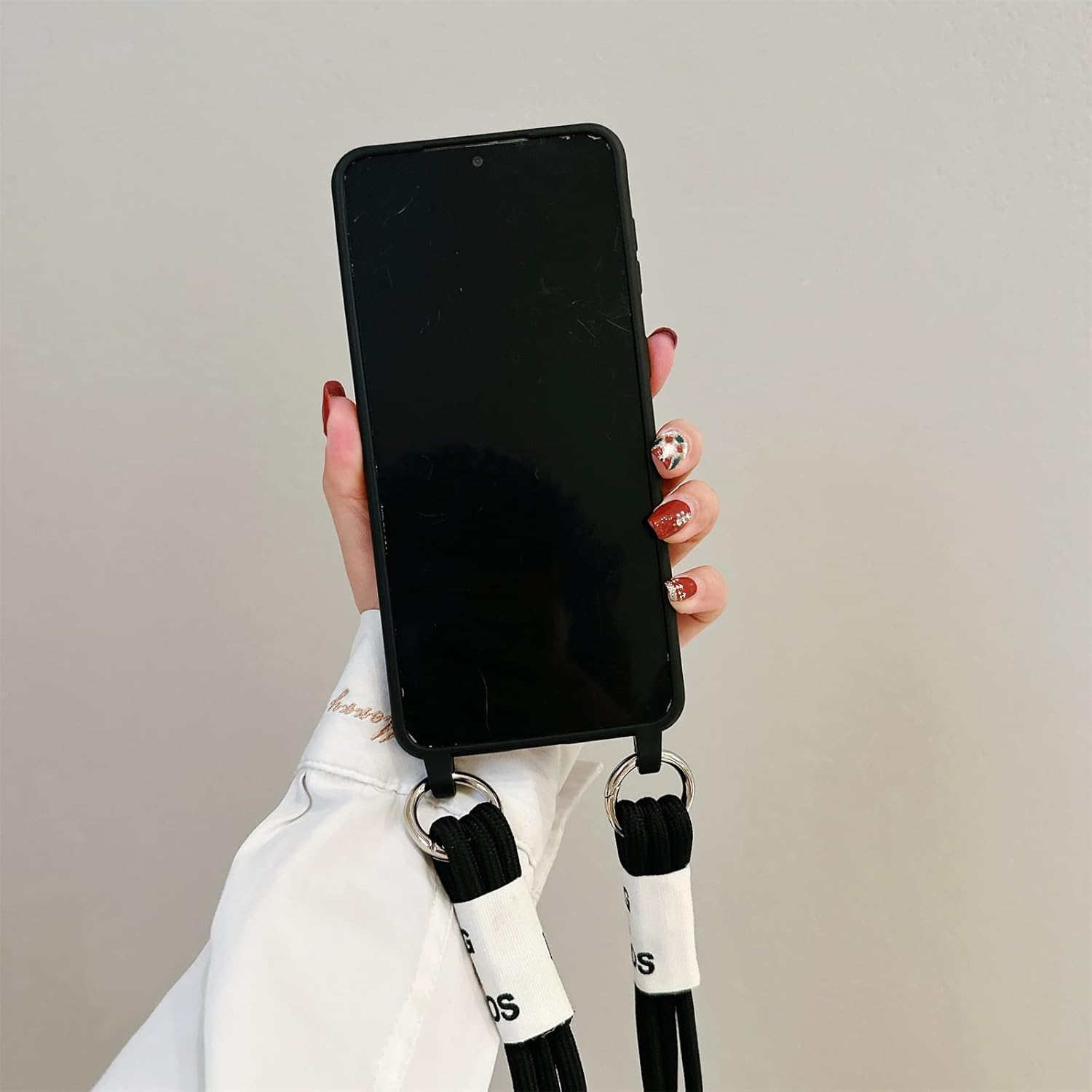 Mobile Phone Lanyard Case for Samsung Galaxy S25 Plus, Soft TPU Phone Necklace Case with Nylon Strap, Crossbody Protective Case with Stylish Crossbody Protective Case for Galaxy S25 Plus, Green image number 6