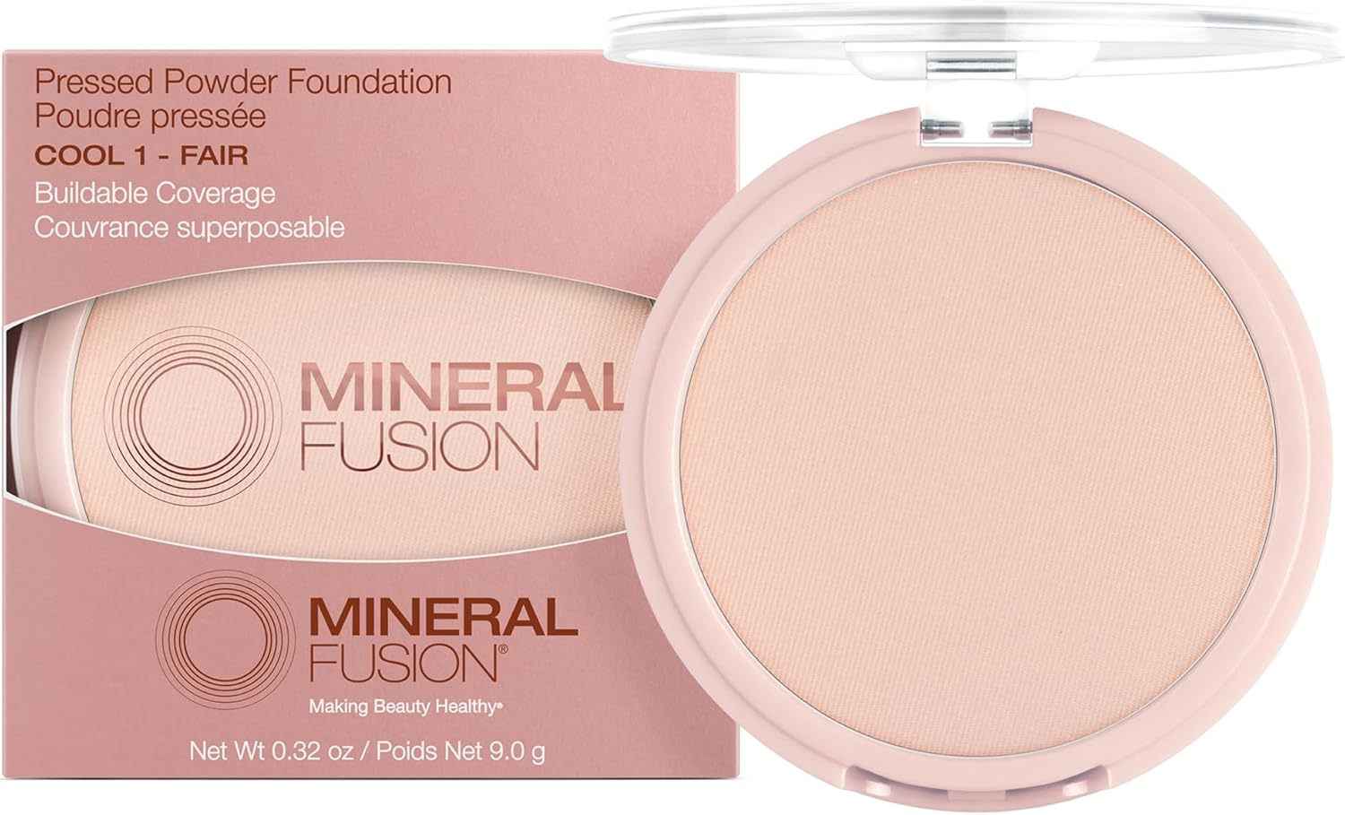 Mineral Fusion Pressed Powder Foundation - 01 Cool, 9 G