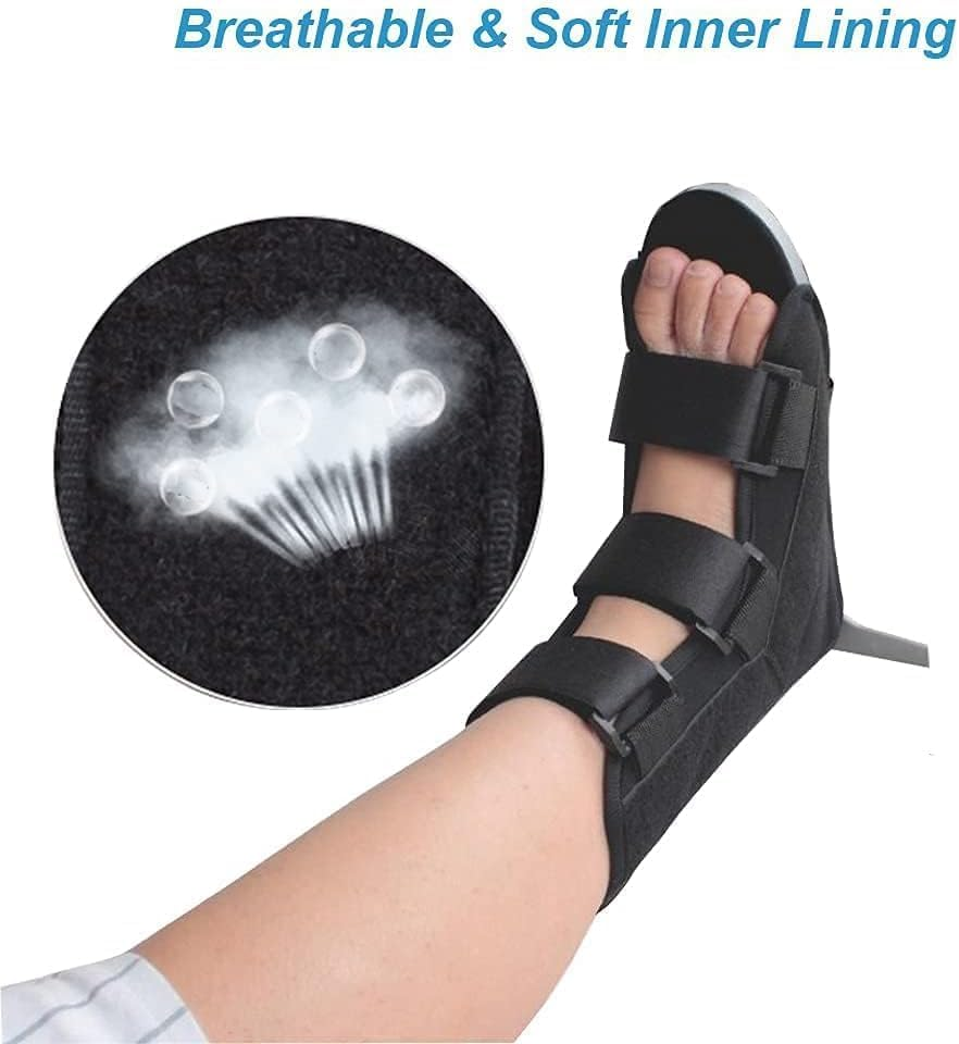 Short Air Cam Walker Fracture Walking Boot Low Top Ankle Fracture Orthopedic Braces Thong Fixed Post Op Shoe with Adjustable Strap for Foot Injuries Stable Ankle Joints Recovery Pain Relief (M) image number 1