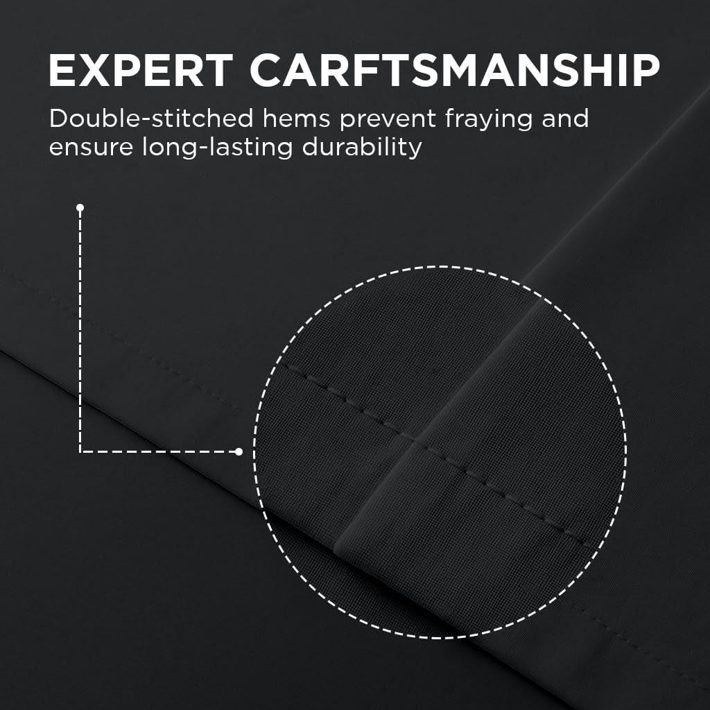 Royale Linens Fitted Sheet Queen - Brushed Hotel Quality 1800 Ultra-Soft Wrinkle & Fade Resistant - Bottom Sheet - Deep Pocket Stretches up to 16" - Fitted Sheet Only - Elastic Sheet (Queen, Black) image number 2