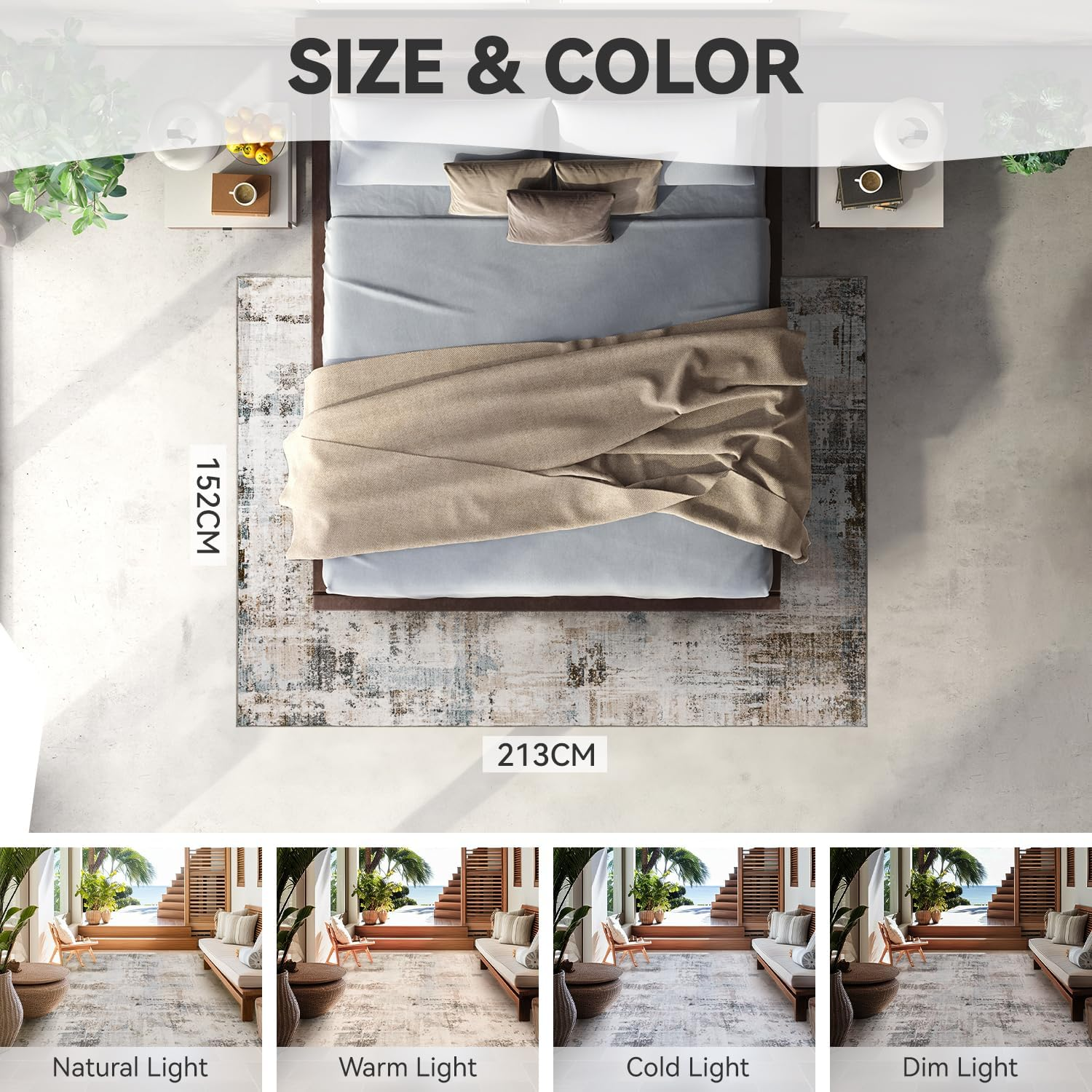 Area Rugs for Living Room 8X10 Machine Washable Carpet Rug Abstract Modern Rugs for Bedrooms Dining Room