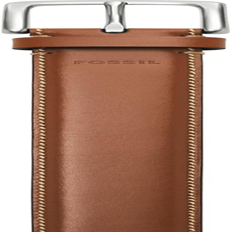 Fossil Men'S Brown Leather Belt for Men, Aiden Brown, 34 image number 1