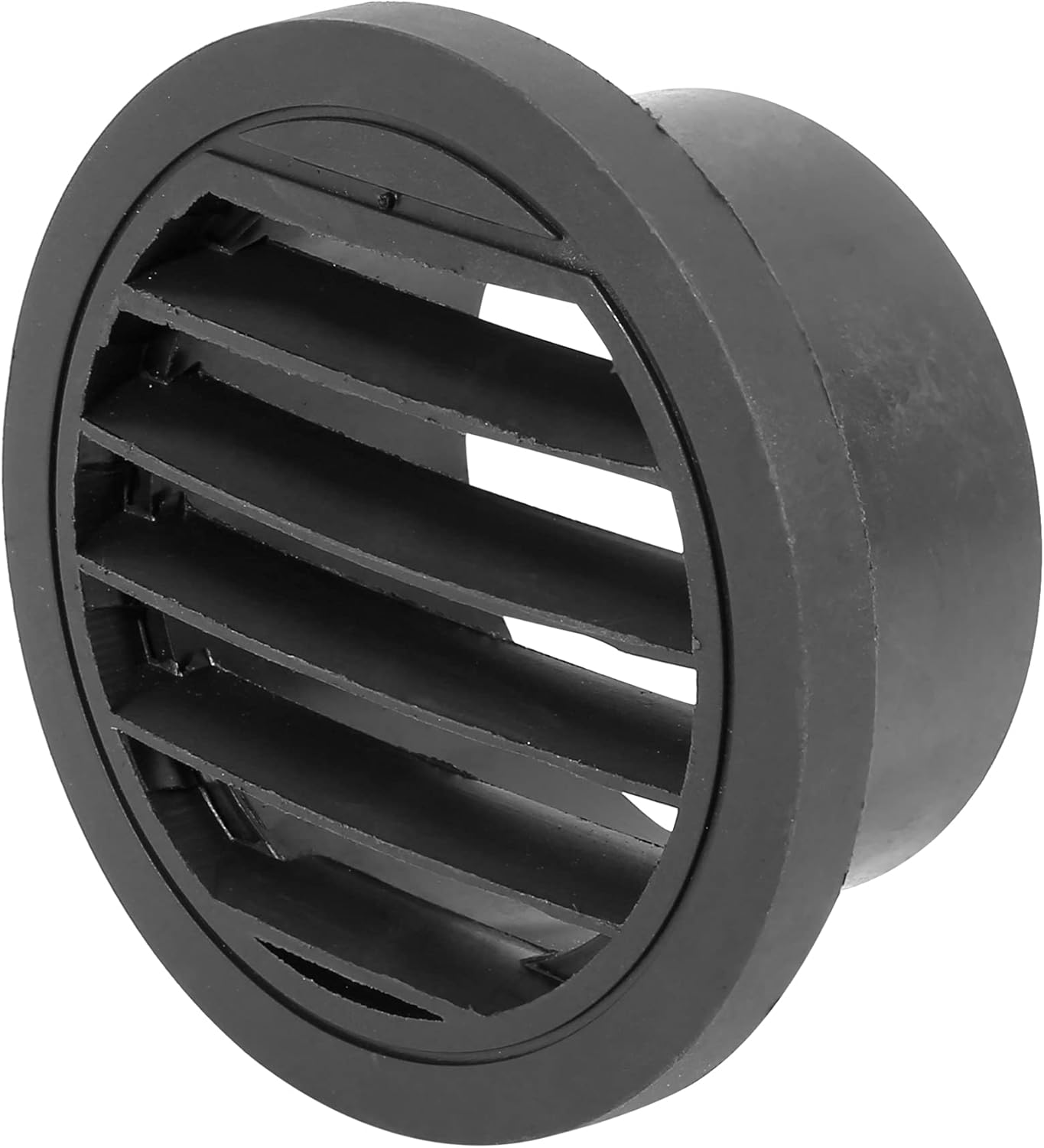 X AUTOHAUX 75Mm round Car Heater Ducting Warm Air Vent Outlet 360 Degrees Rotatable Black
