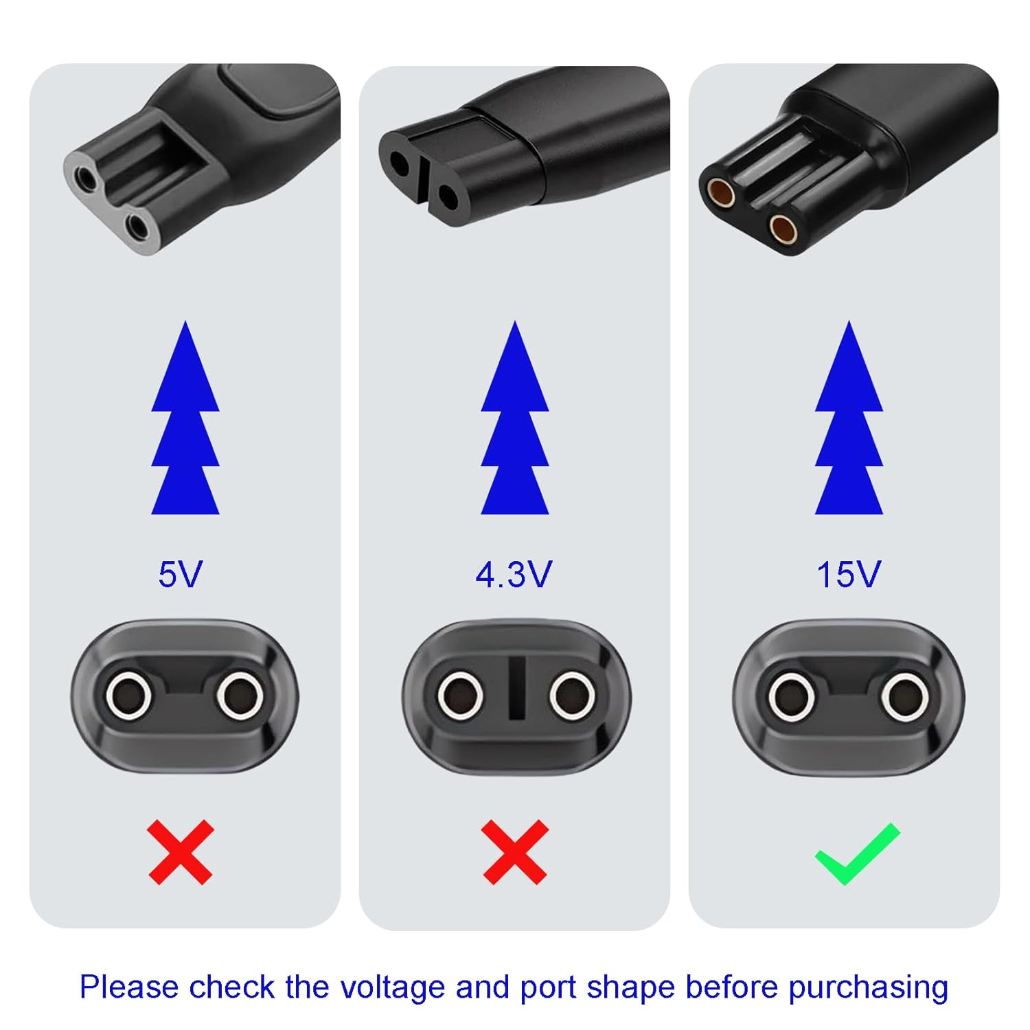 USB a Charger Power Cable for Philips 15V Electric Shaver, Compatible with HQ8505 QP6510 Car Cord image number 2