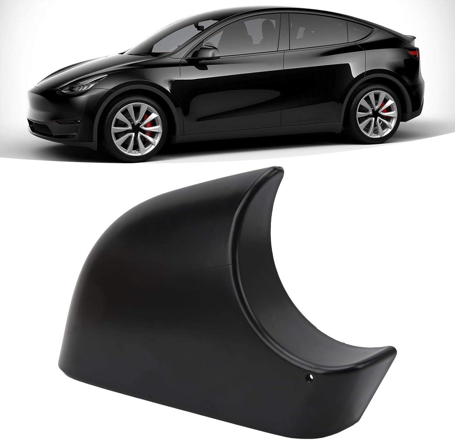 8202202 Right Side Wing Mirror Cover for Tesla Model Y 2020-2023, Passenger Rearview Mirror Cover Holder Lower Tray Cover Cap for Tesla Model Y Replacement image number 5