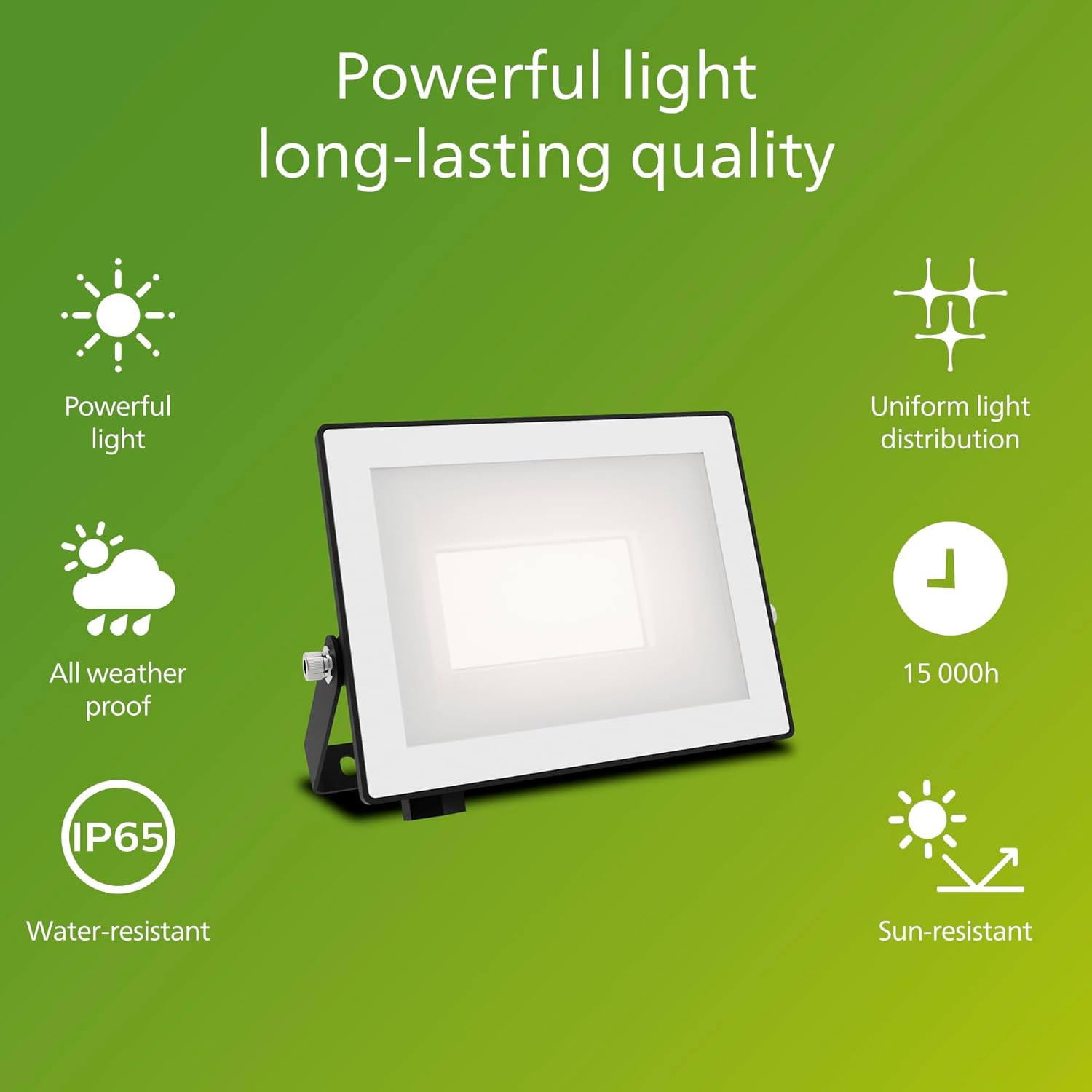 Philips Lois Outdoor Floodlight, 20 W, 3000 K, Black​ image number 1