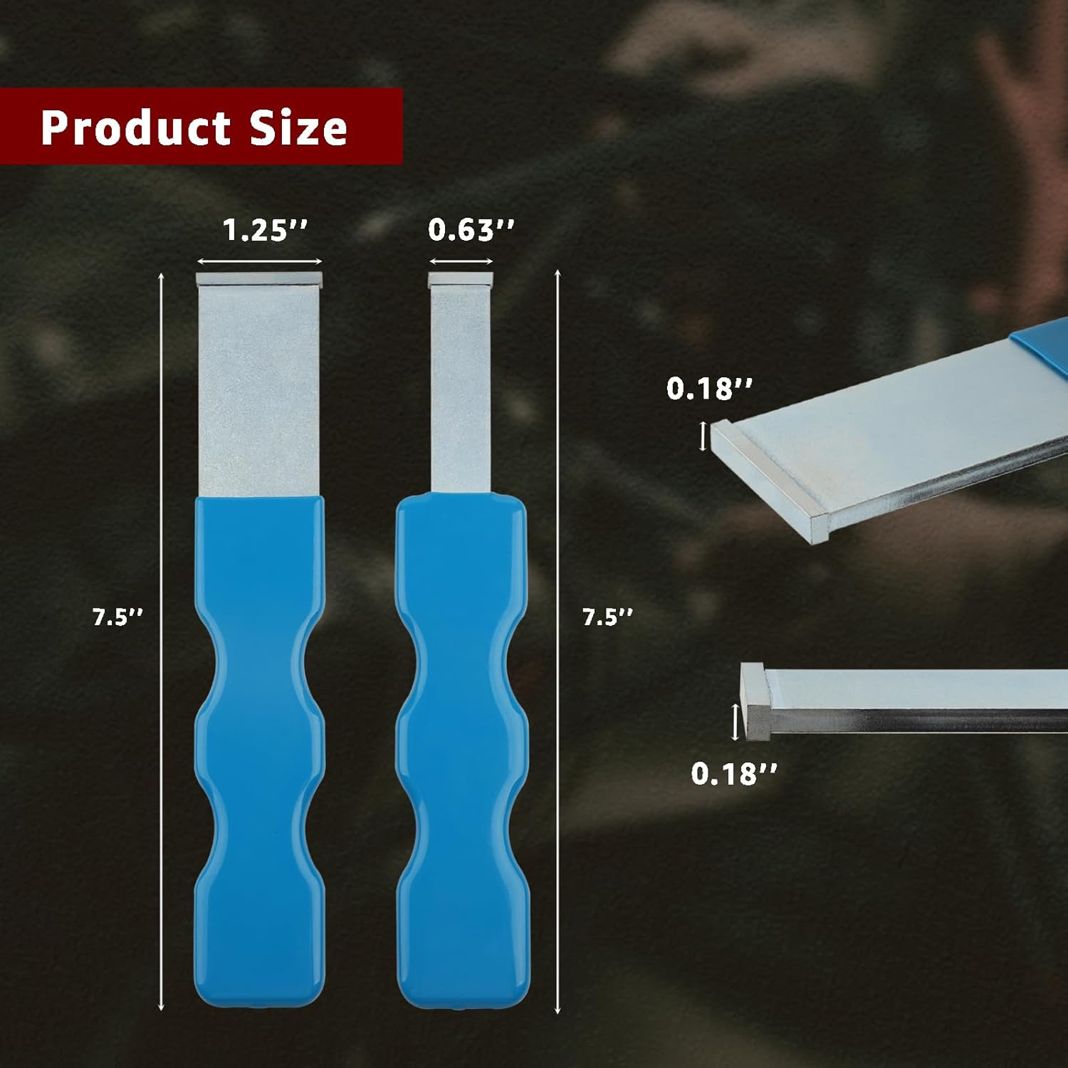 ITEQ 2 PCS Carbide Scraper Set, Carbon Steel Super Scraper Tip, Remove Gasket, Carbon, Rust and Metal Buildup, Clean Disc Brake Caliper Slides image number 4