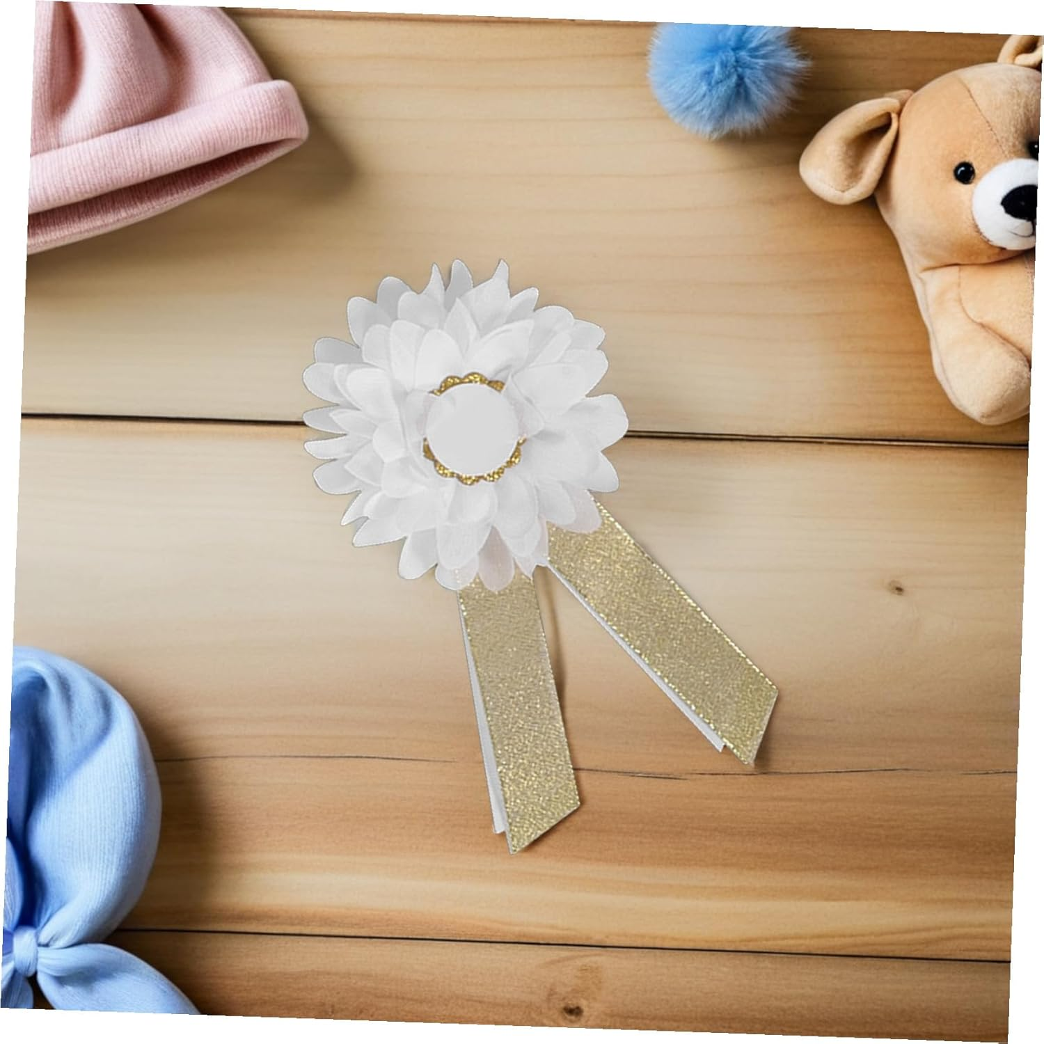 PLAFOPE Floral Maternity Sash Belt with Adjustable Elastic Straps Comfortable Breathable Pregnancy Belly Band for Shower Bridal Waist Flower Belt Support for Mom-To- image number 1