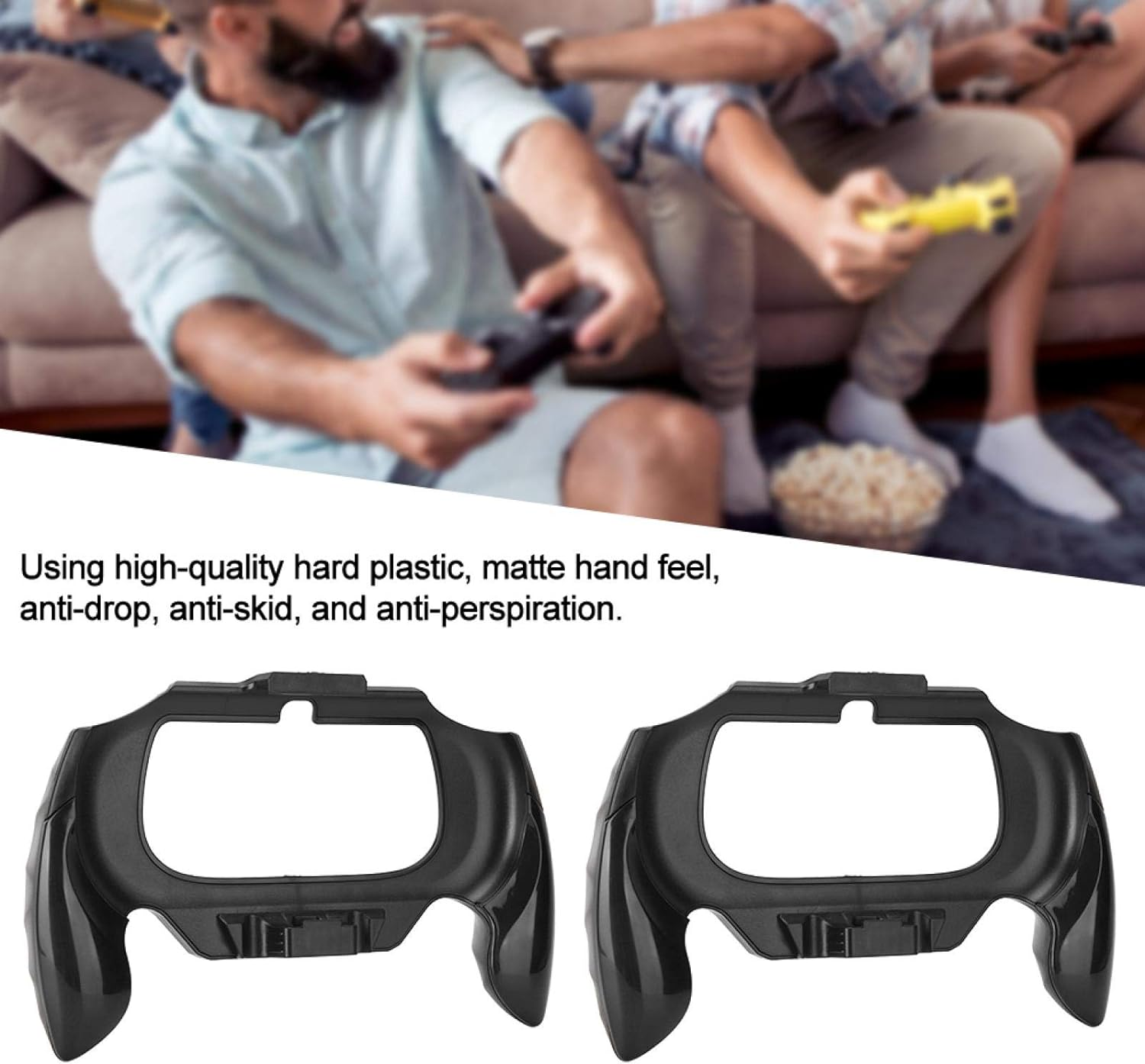Gamepad Support High‑Quality Hard Plastic Gamepad Stand Ergonomic Fine Workmanship PSV2000 for Home PSVITA Entertainment(Black) image number 3