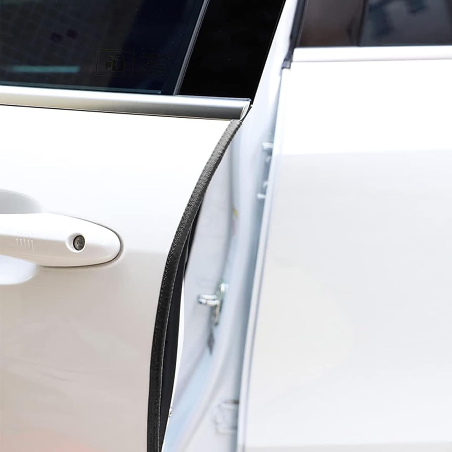 Car Door Edge Guards,16.4Ft(5M) Universal Rubber Seal U Shape Car Door Protector,Automotive Door Entry Guard Automotive Trim Car Door Edge Protector for Trucks Sedans SUV image number 6