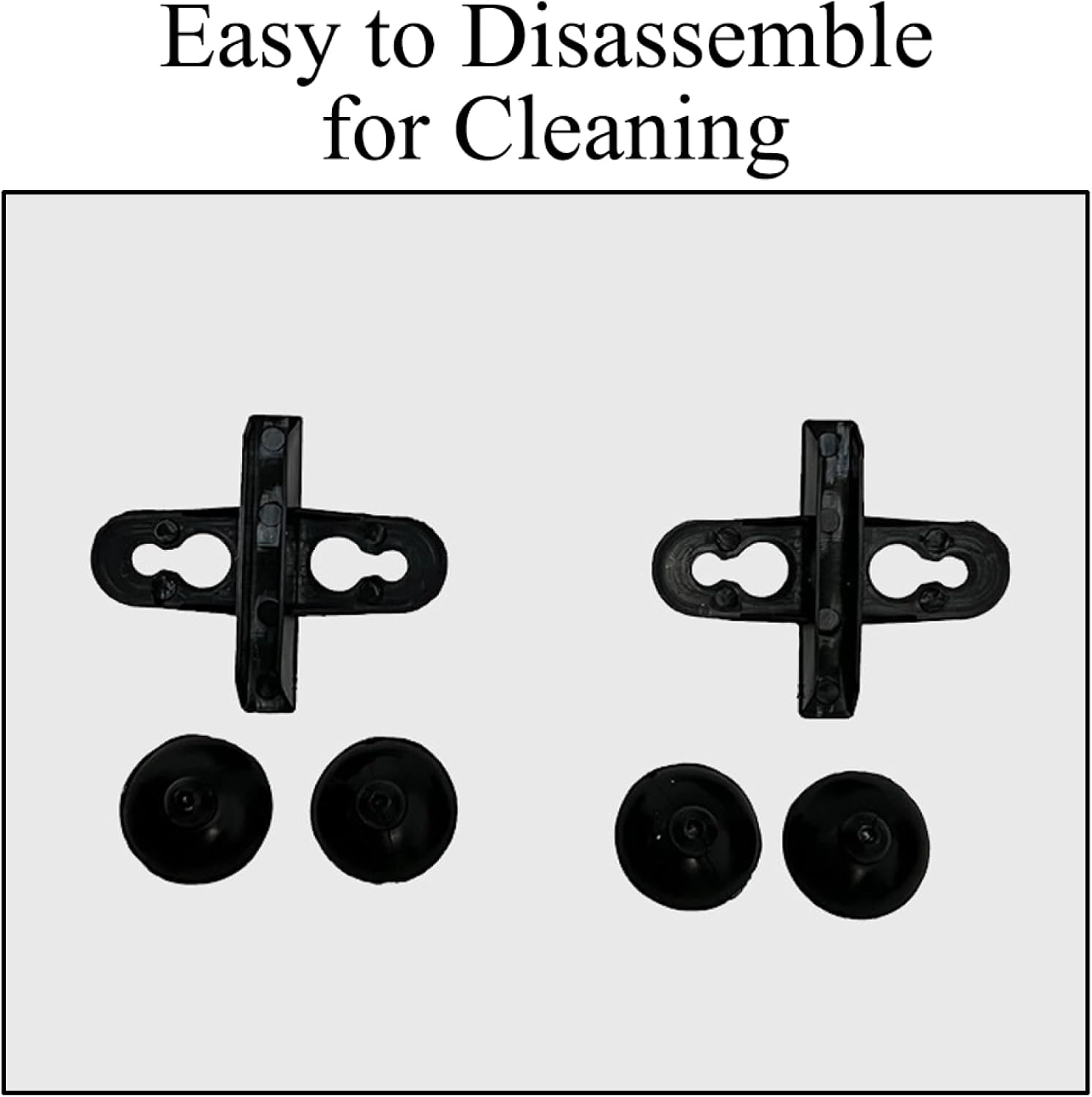 Tophomer 8-Pack Aquarium Divider Suction Cups Fish Tank Breeding Separator Suction Cup Support Clip for Isolation Mesh Panel Mounts, Black - Black image number 4