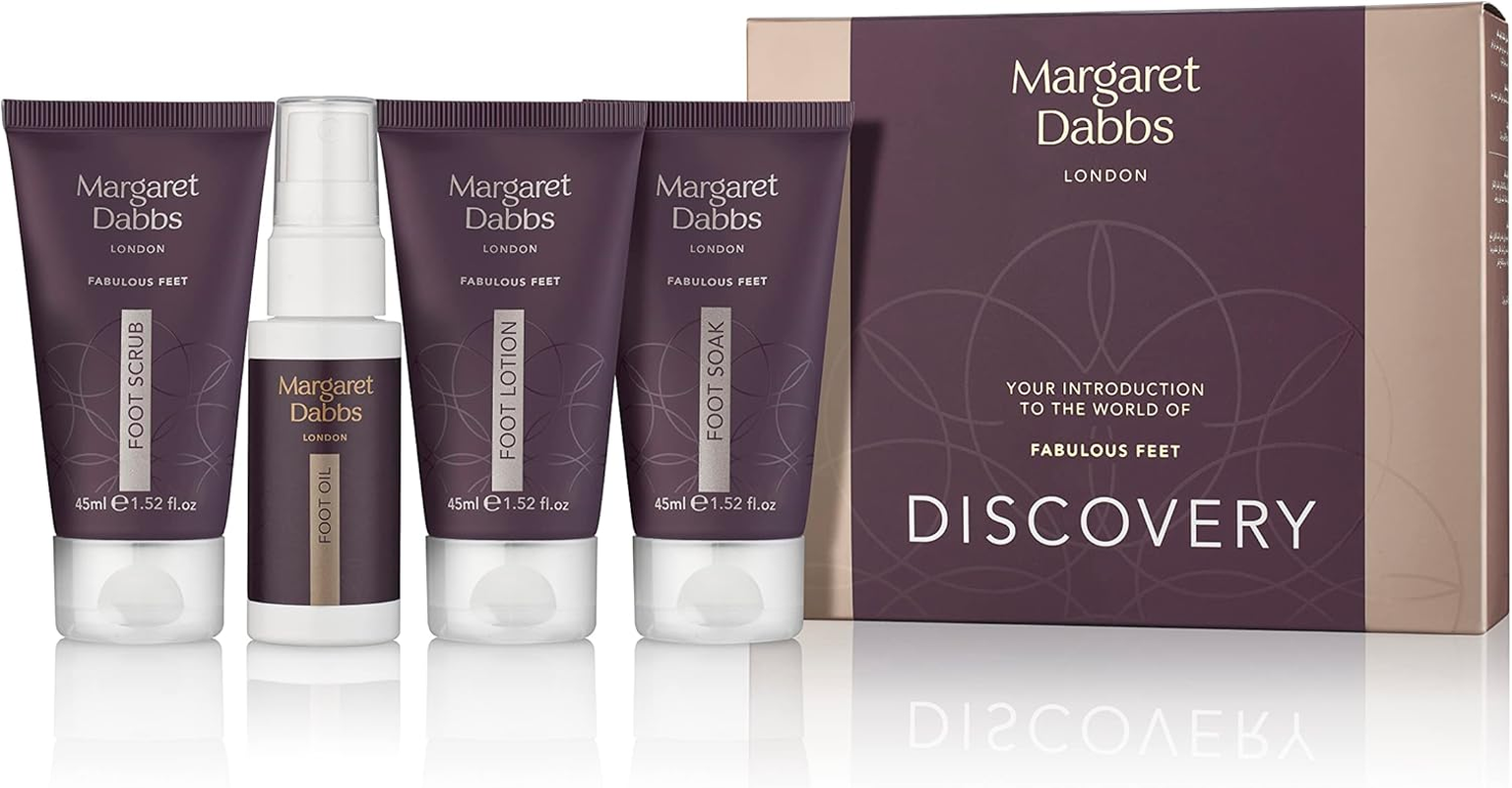 Feet Discovery Kit by Margaret Dabbs for Unisex - 4 Pc 1.52Oz Hydrating Foot Soak, 1.52Oz Exfoliating image number 1