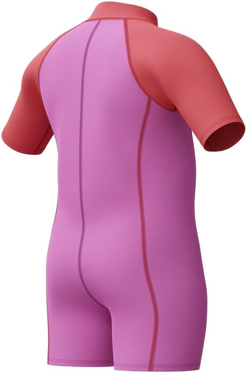 Speedo Girl'S Learn to Swim Neoprene Swimsuit, Neon Violet, 3 image number 5