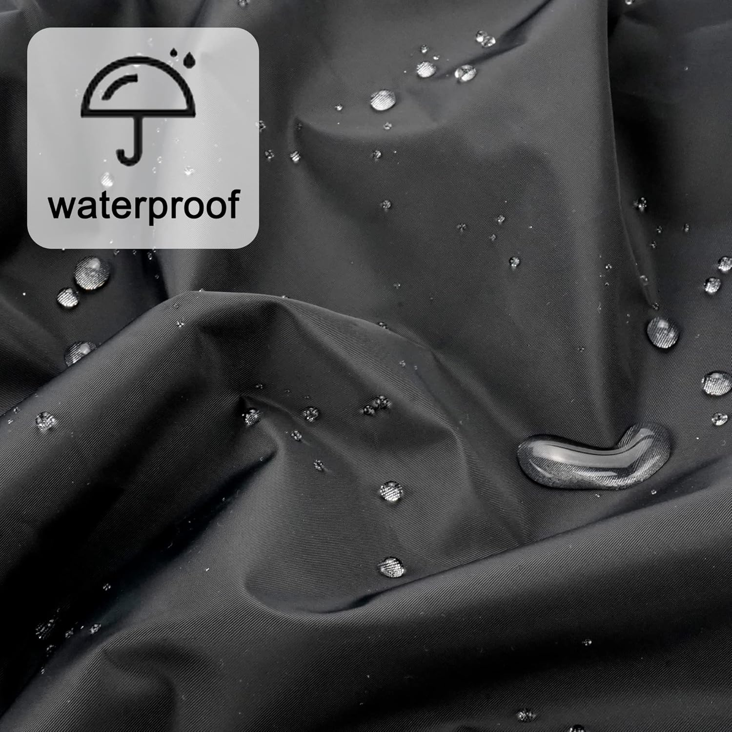 Reusable Shower Cap for Women, Large Waterproof Shower Bonnet Washable Elastic Band Bath Accessories Hair Hat for Long Hair, Braids(Black) image number 2