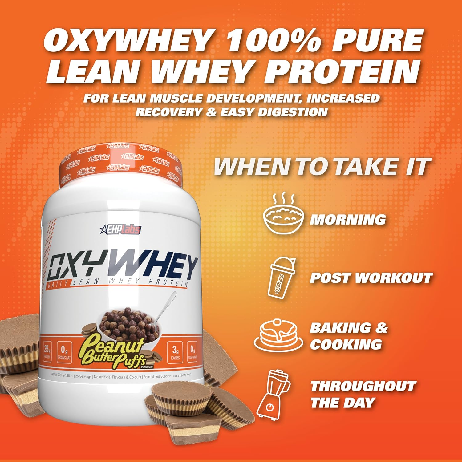 EHB Oxywhey Peanut Butter Puffs 1 Kg