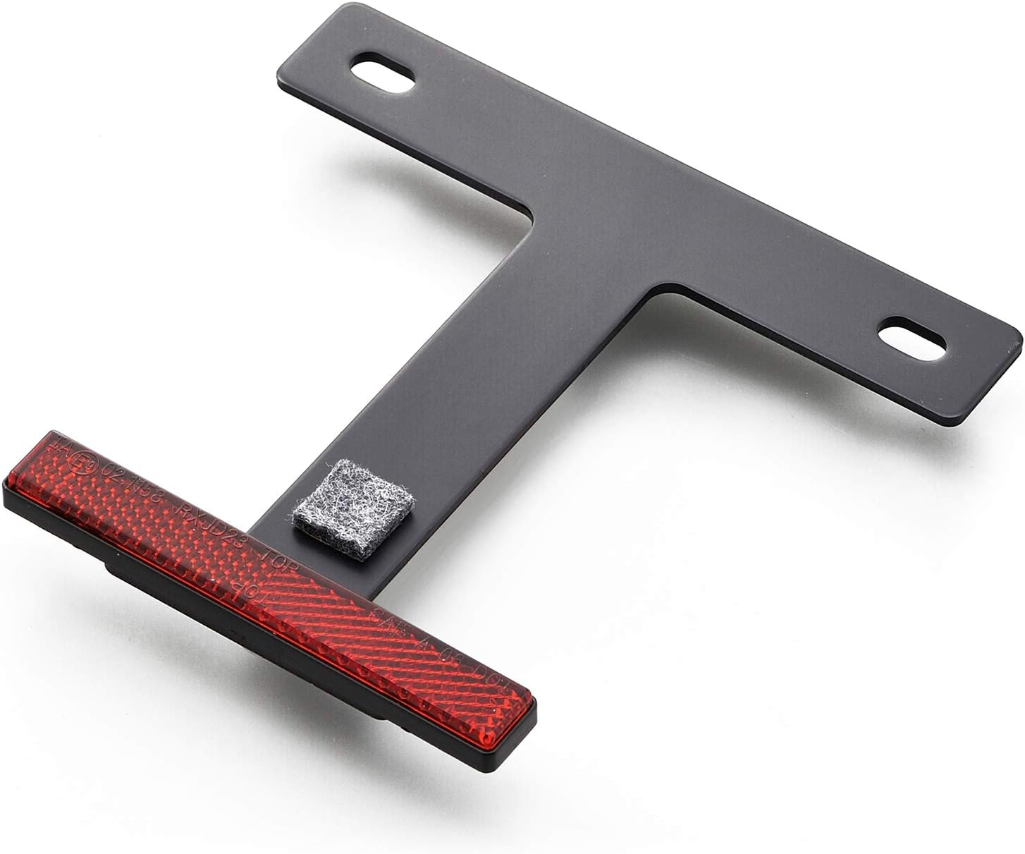 Daytona 63252 Motorcycle Reflector, 45&deg; Angle, Aluminum, Slim Reflector, Black image number 2