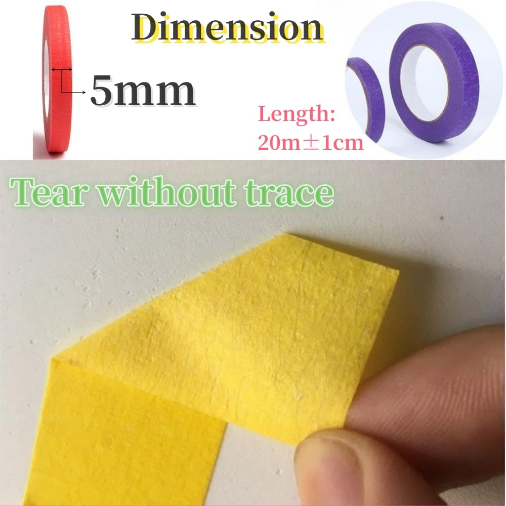 6 Rolls Rainbow Colors Painting Tape, DIY Craft,Party Decorations, Painters Tape, Craft Tape, Labeling Tape