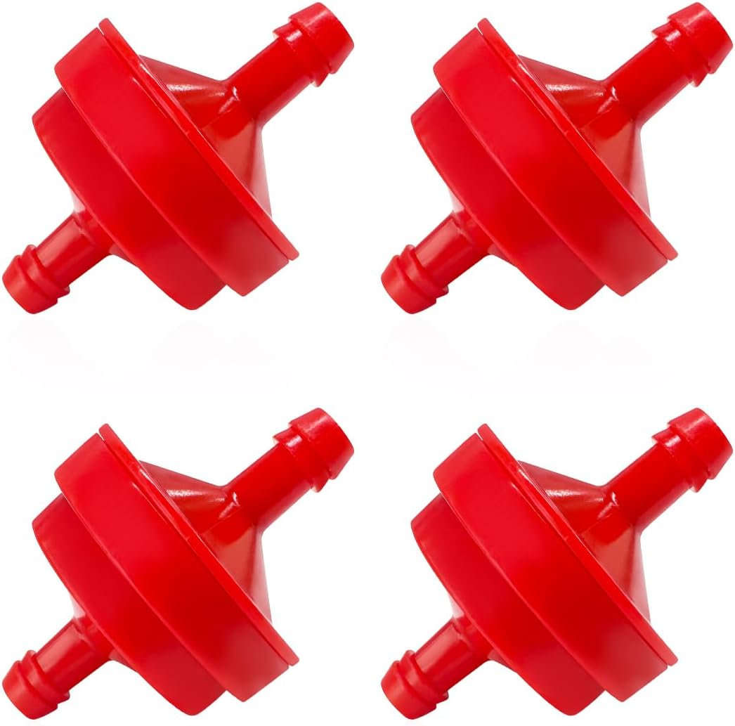 2 PCS Gas Fuel Filter, Lawn Mower 1/4" Inline Gas Fuel Filter, Replacement for OEM Number BS 298090S Fuel Filters 150 Micron for Engines without Fuel Pump, Car Accessories