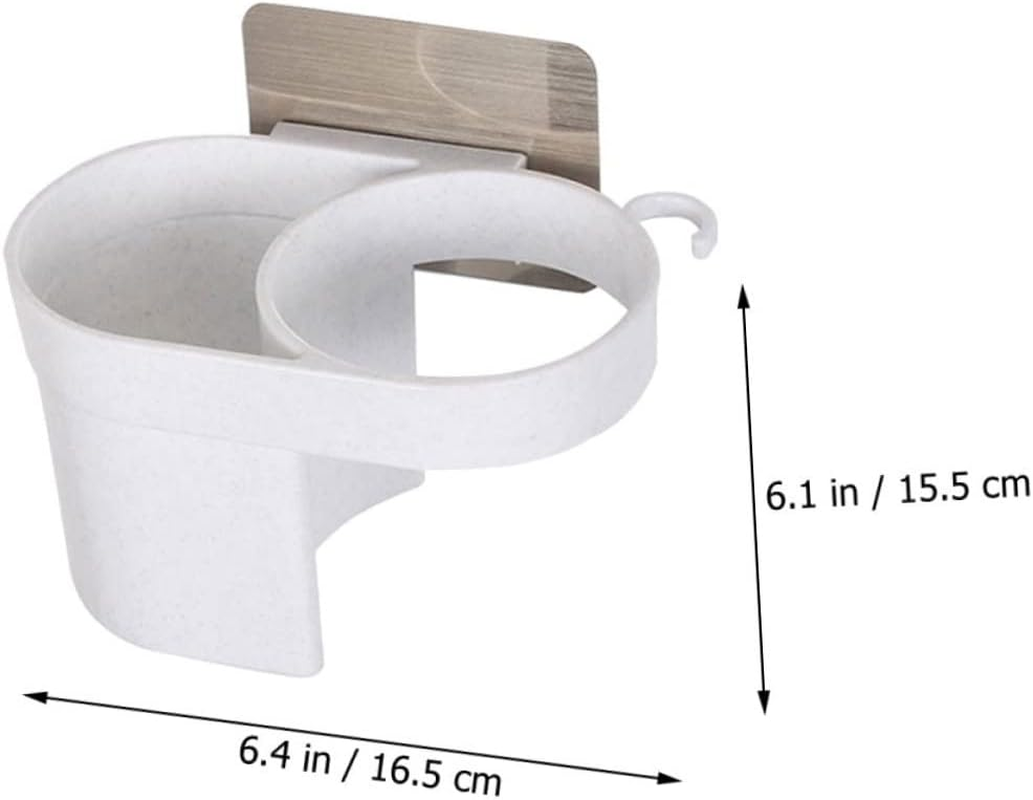 BIUDECO Bathroom Blow Dryer Holder Wall Mounted Hair Dryer Rack Storage Holder image number 2