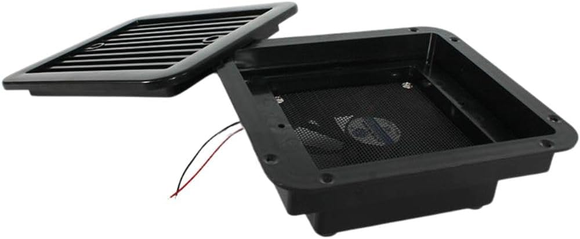 Marvix 12V Extractor Air Vent Side Ventilation Fan Black Electric Exhaust 205 X 185Mm for Caravan, Motorhome, Campervan