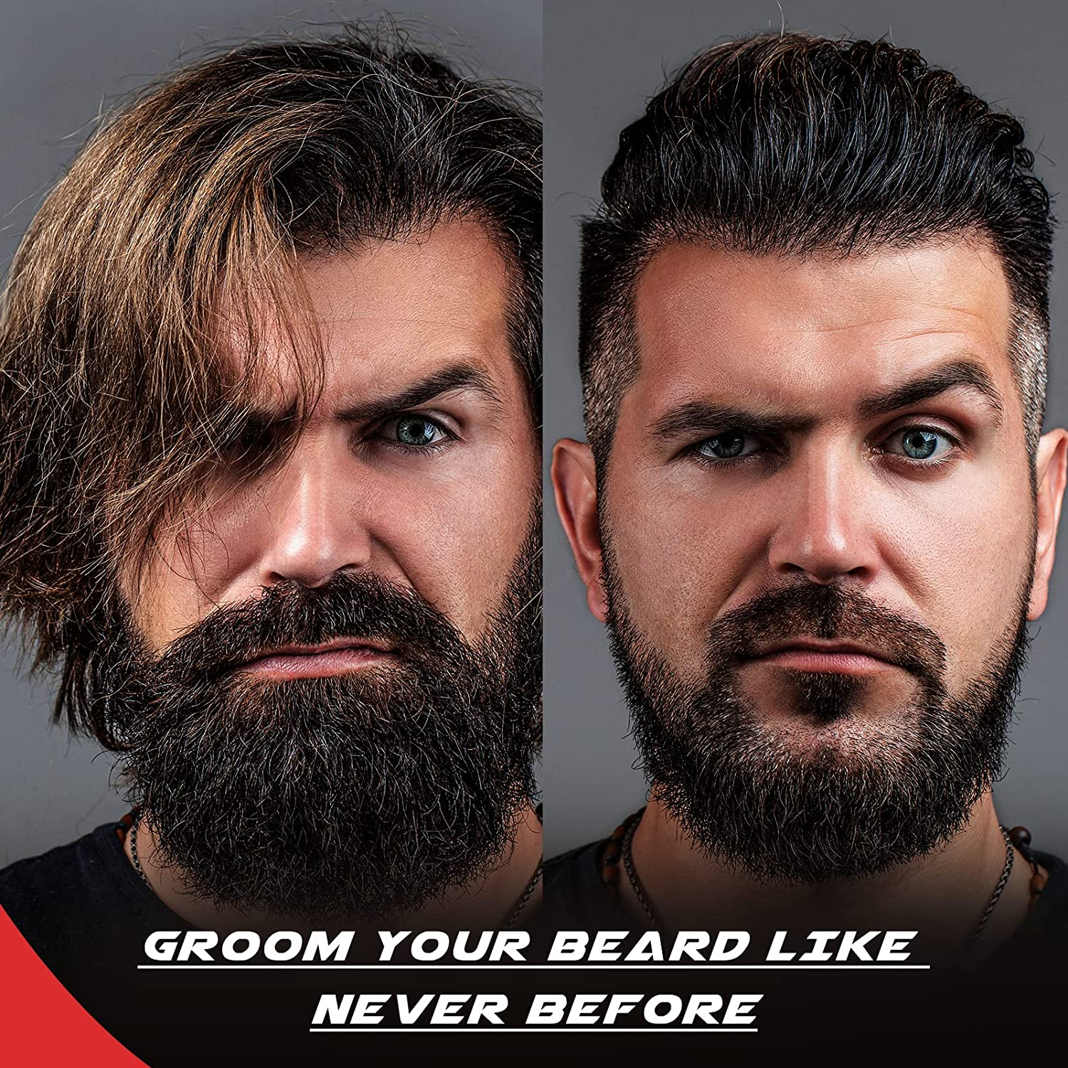 Beard Comb & Beard Brush Set for Men - Natural Boar Bristle Brush, Dual Action Wood Comb, and Travel Bag image number 6