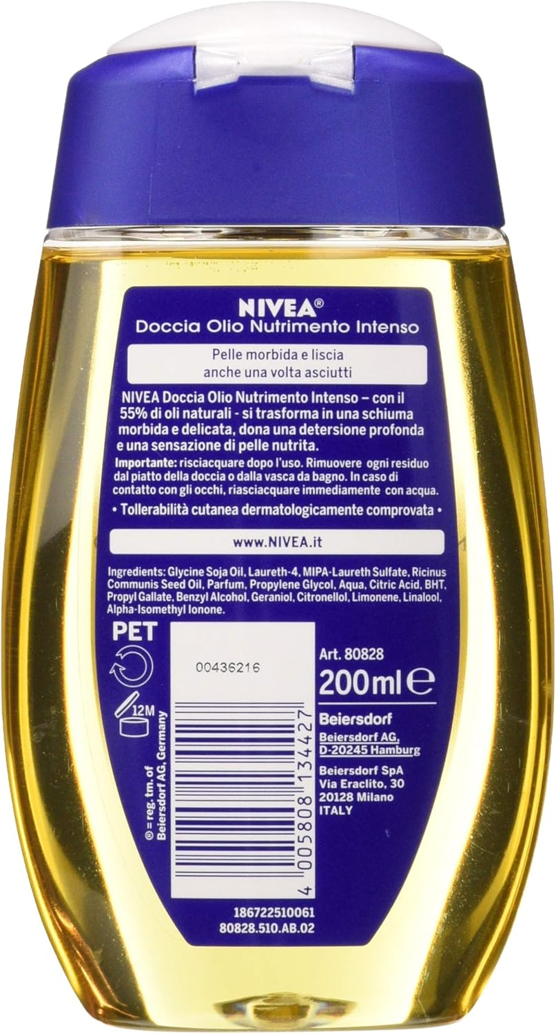 Nivea Natural Oil Shower - 6 Packs of 200Ml image number 2