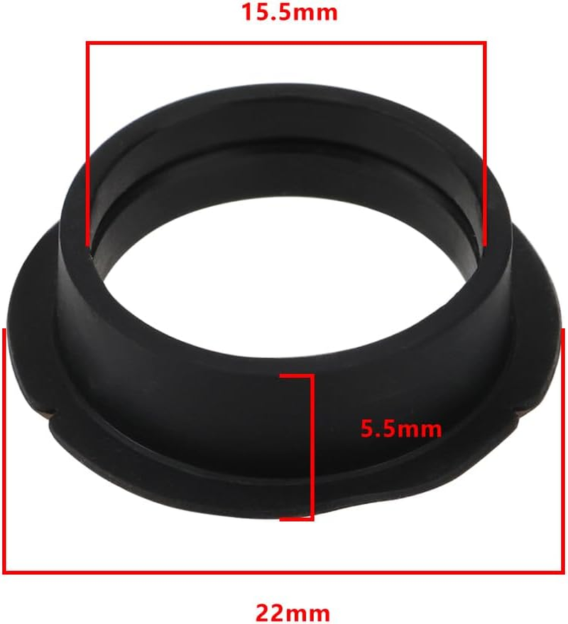 VGOL 4Pcs Car Parking Sensor Seal Rings Silicone Seal Rings 1T0919133C 9B9 Compatible with Audi Compatible with VW Compatible with Skoda Black image number 3
