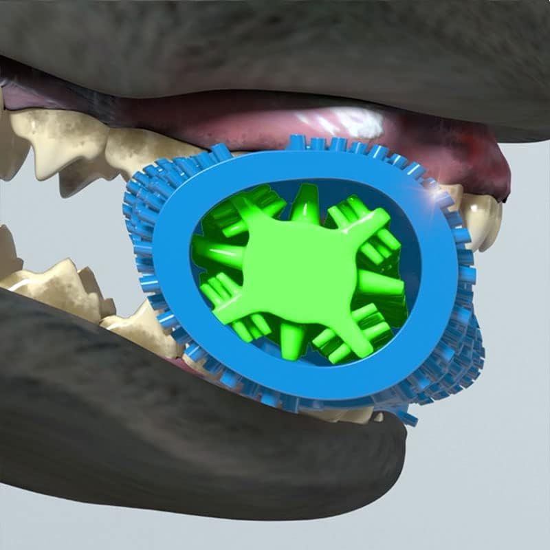 Retoo Dog Toy, Chew Toy for Dogs, Bone Shaped, Robust Dog Toy for Large and Small Dog Breeds, Rubber Puppy Toy, Dental Care for Large Dogs, 23 Cm Long image number 4