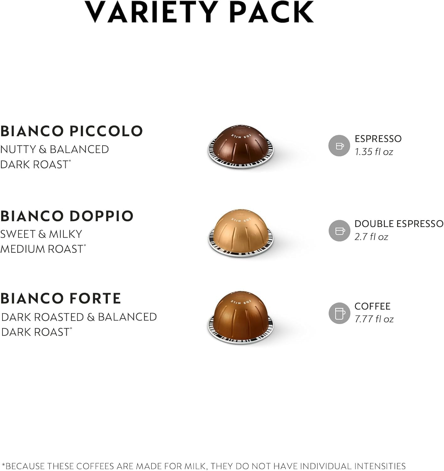 Nespresso, Vertuo Line, Bianco Variety Pack, 30 Count image number 6