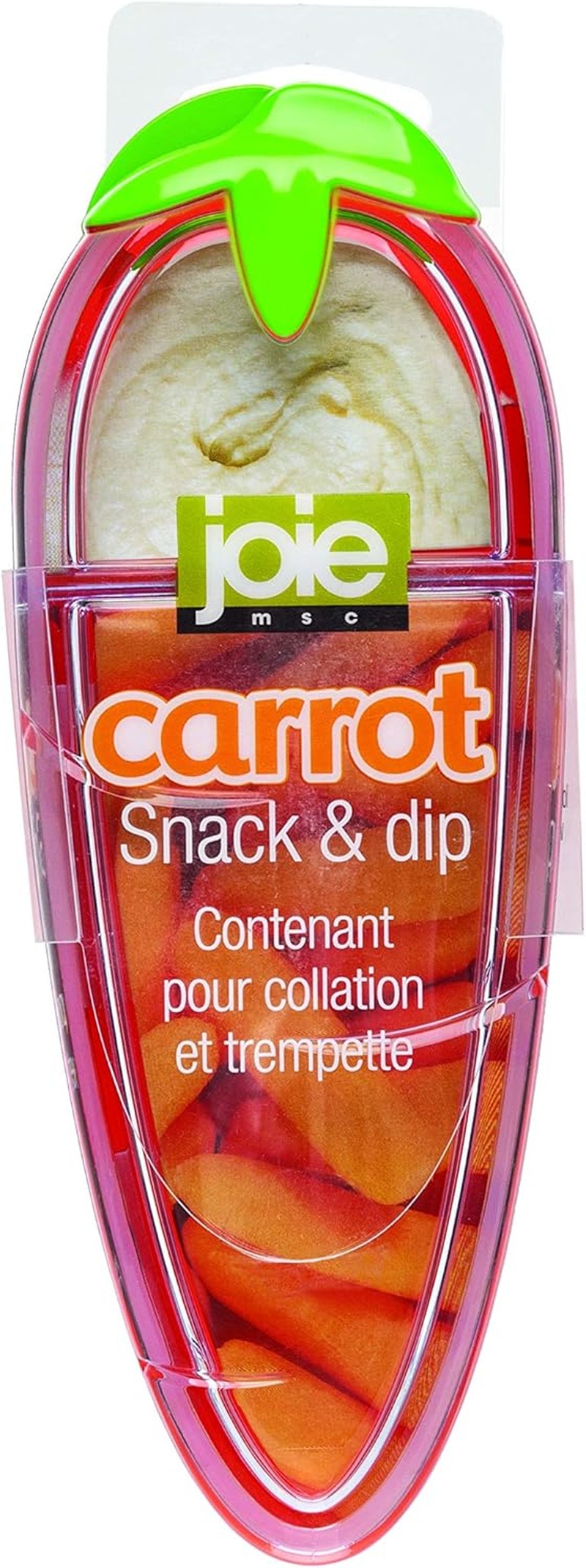 Joie Carrot, BPA Free, LFGB Approved, Sectioned Food Container for Snacks, One Size, Orange