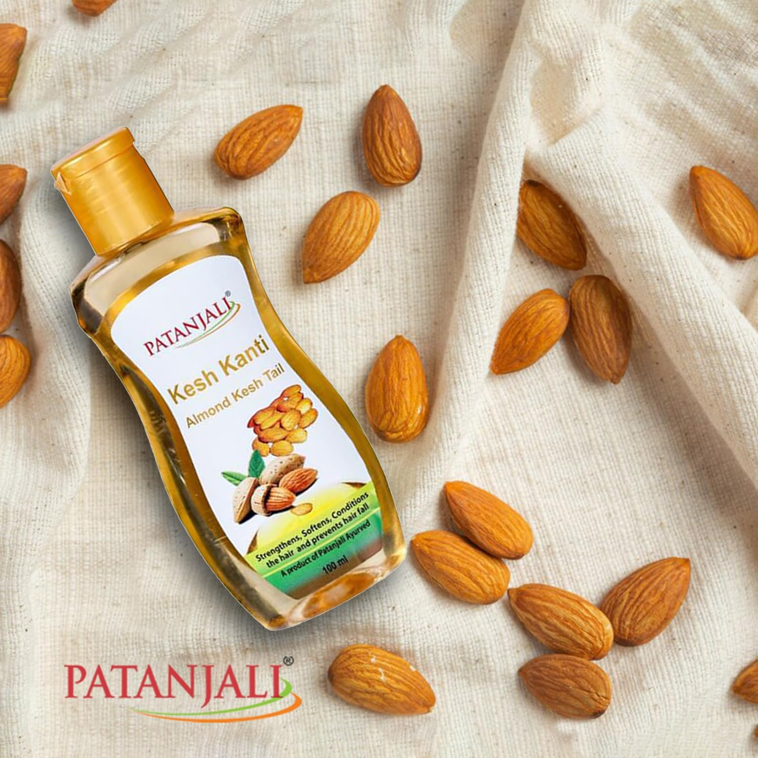 Patanjali Kesh Kanti Almond Hair Oil - 100Ml / 3.38 Fl Oz image number 4