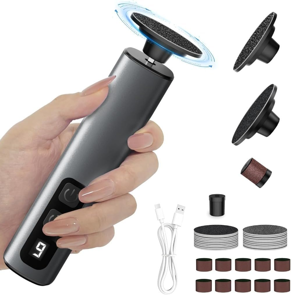 Electric Callus Remover Powerful Hand Foot File Grinder Sander Machine 9-Speeds image number 5