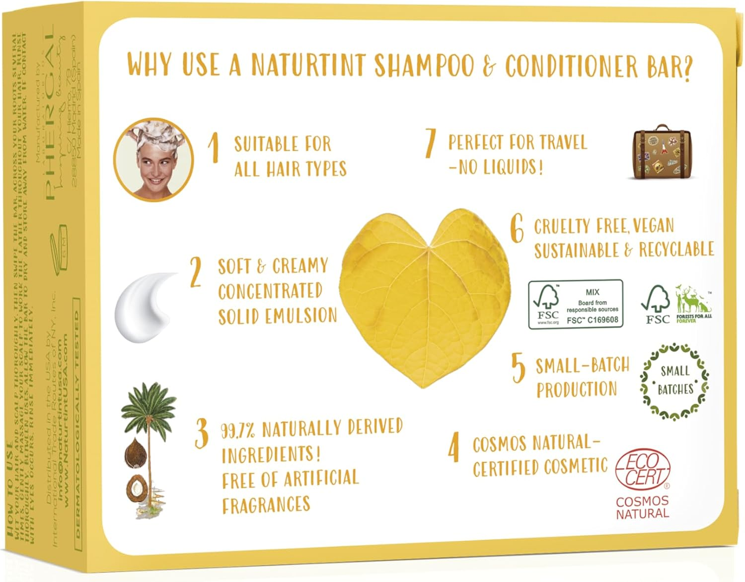 Naturtint Shampoo Conditioner Bar Nourishing 2-In-1 75G image number 2