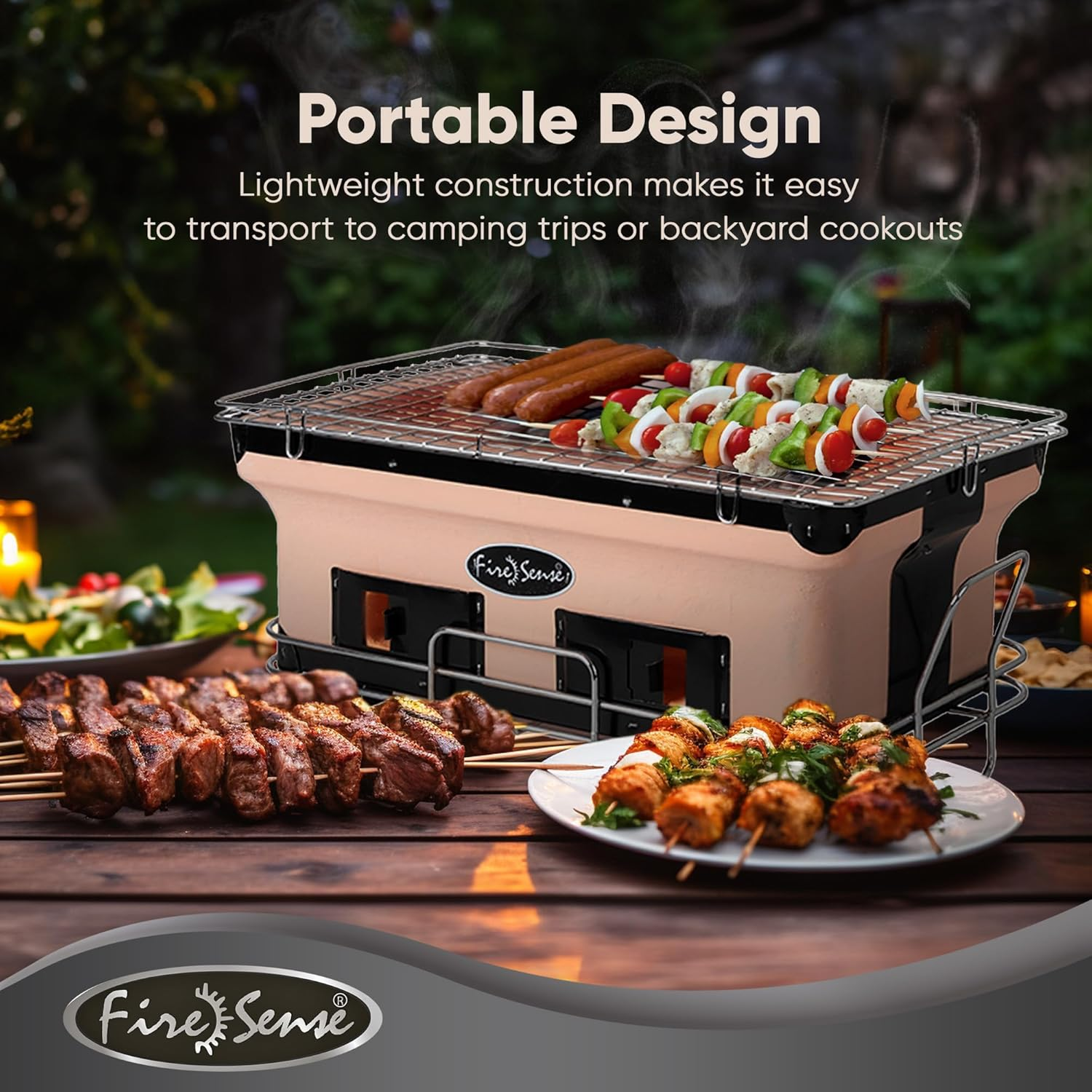 Fire Sense 60450 Rectangle Yakatori Charcoal Grill, Large image number 6