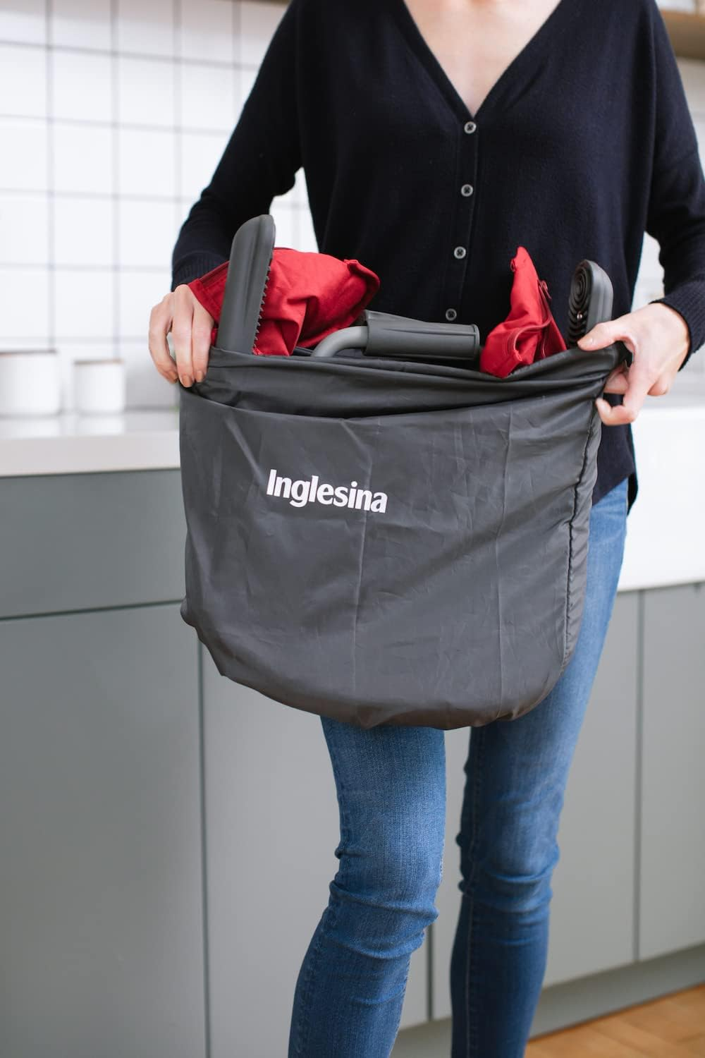 Inglesina Fast Table Chair - Award-Winning Convenient Baby High Chair - Use at Most Tables or Restaurants without Leaving Scratches (Red) - Black image number 2