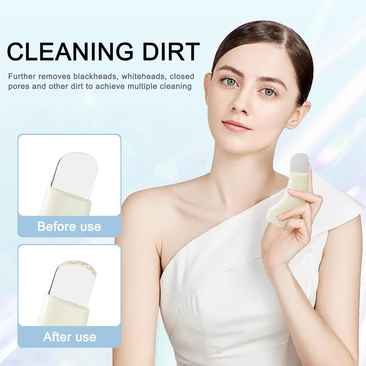 Blackhead Removal Tools - Nose Scraper for Blackhead Extraction & Pore Cleaning, Deep Facial Cleaning Tool - Dark Green image number 2