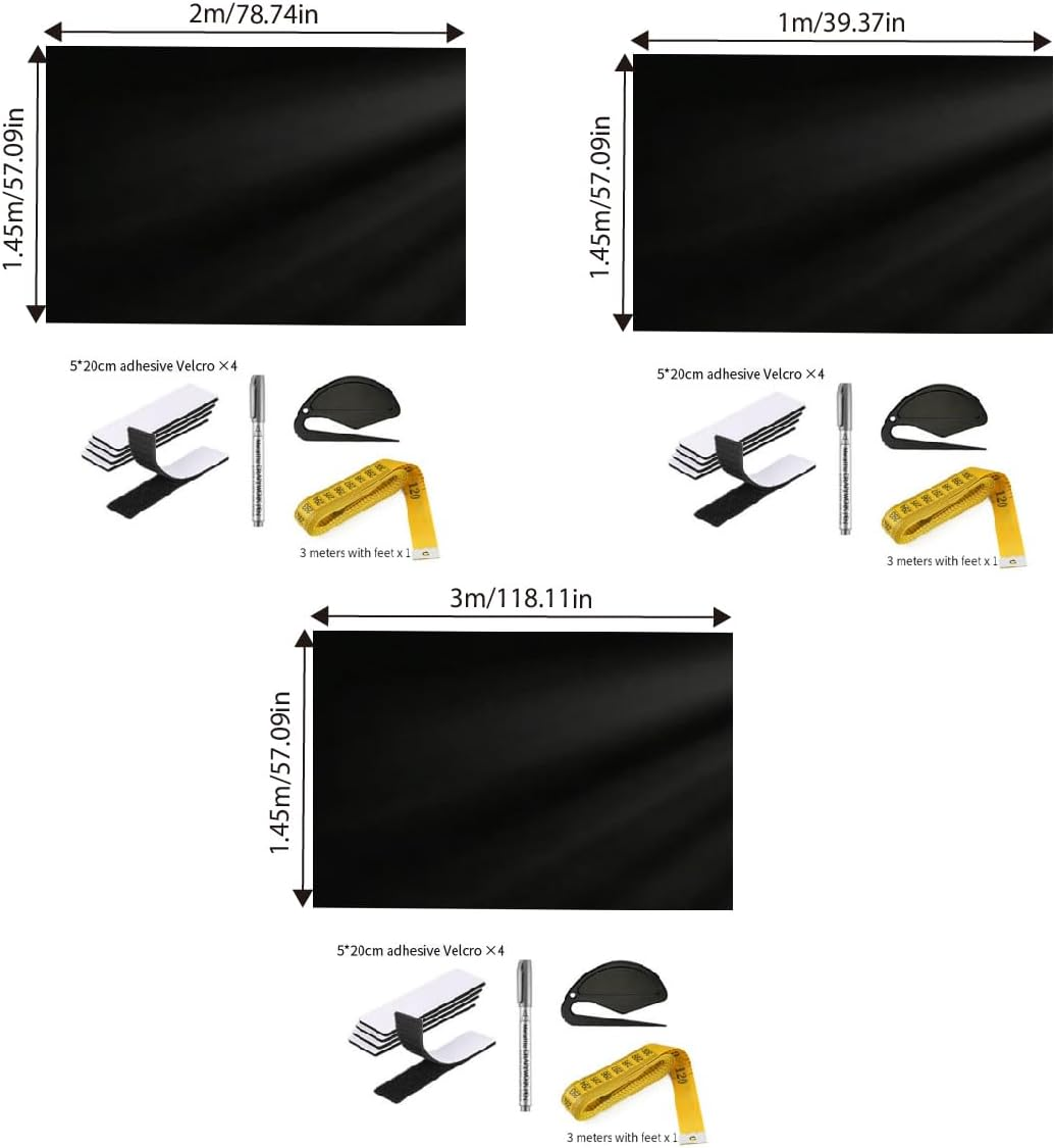 AIMALL 420D Silver Coated Blackout Curtains | Portable Full Blackout Window Cover | Cut-To-Size Sunscreen Shade DIY | Travel & Home Use image number 6