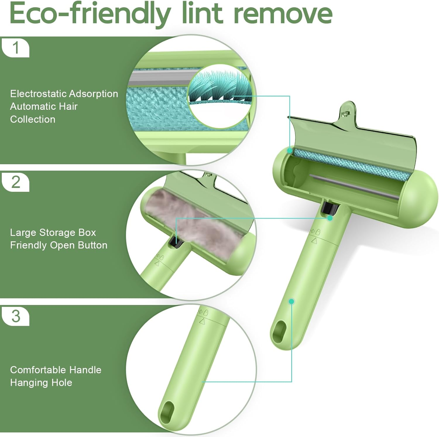 Lint Roller for Pet Hair, Pet Hair Remover for Clothes, Furniture, Cat Bed, Dog Hair Remover, Cat Hair Remover, Lint Brush for Cat and Dog Hair image number 4