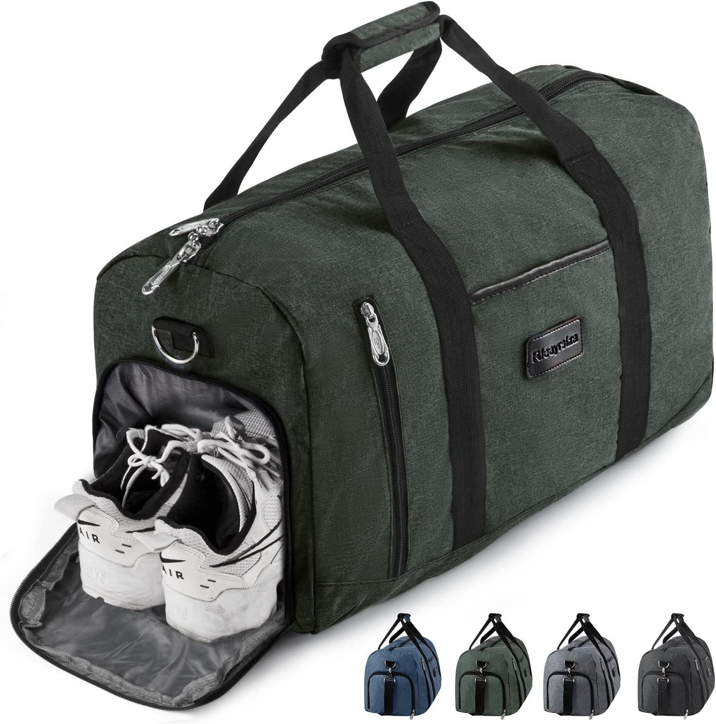 Sport Duffle Bag Sports Gym Bag with Shoes Compartment image number 6