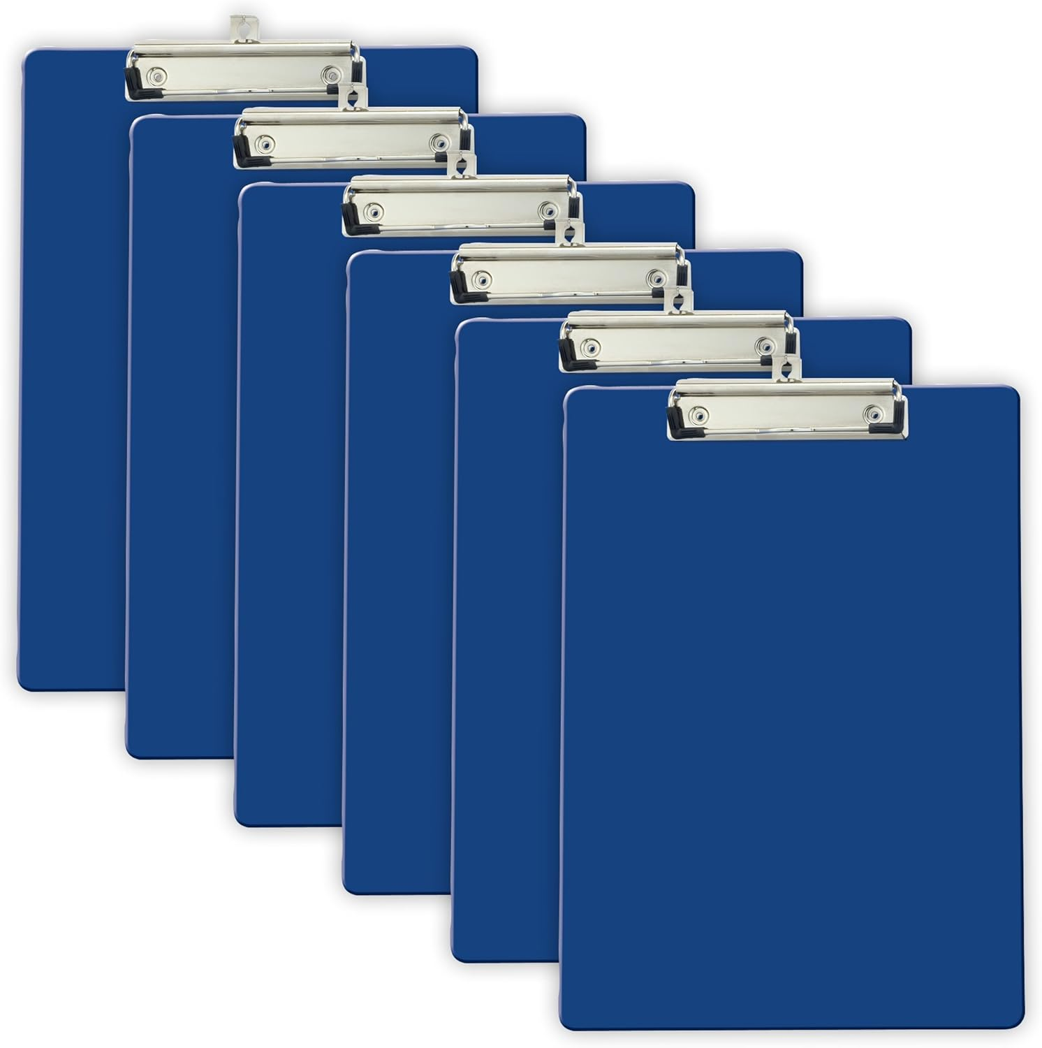 Officemate Recycled Plastic Clipboard, Letter Size, Green, Pack of 6 (83084)